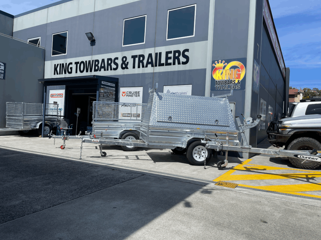 factory with trailer