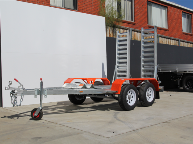 Galvanised tandem box trailer with cage and heavy duty frame designed for reliable transport in Tasmania